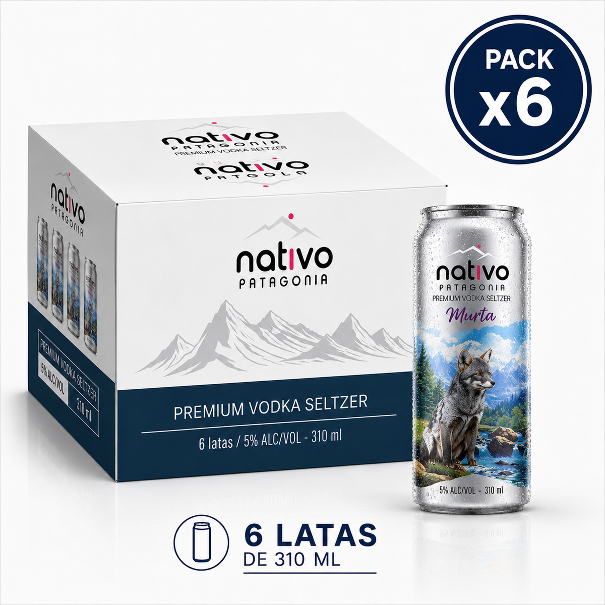 Murta Vodka Seltzer 6 x 310 ml