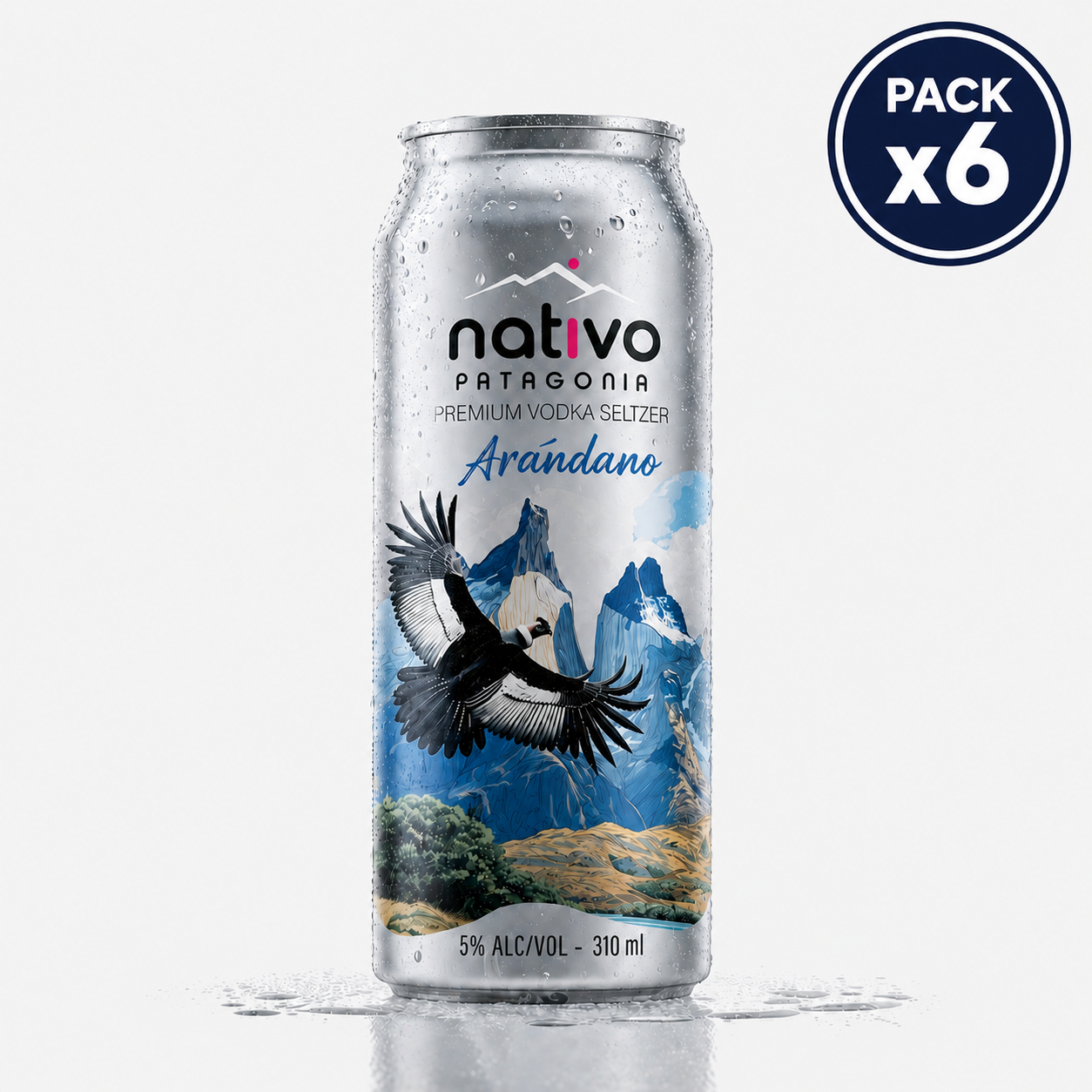 Arándano Vodka Seltzer 6 x 310 ml